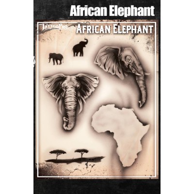 Airbrush Tattoo Pro African Elephant